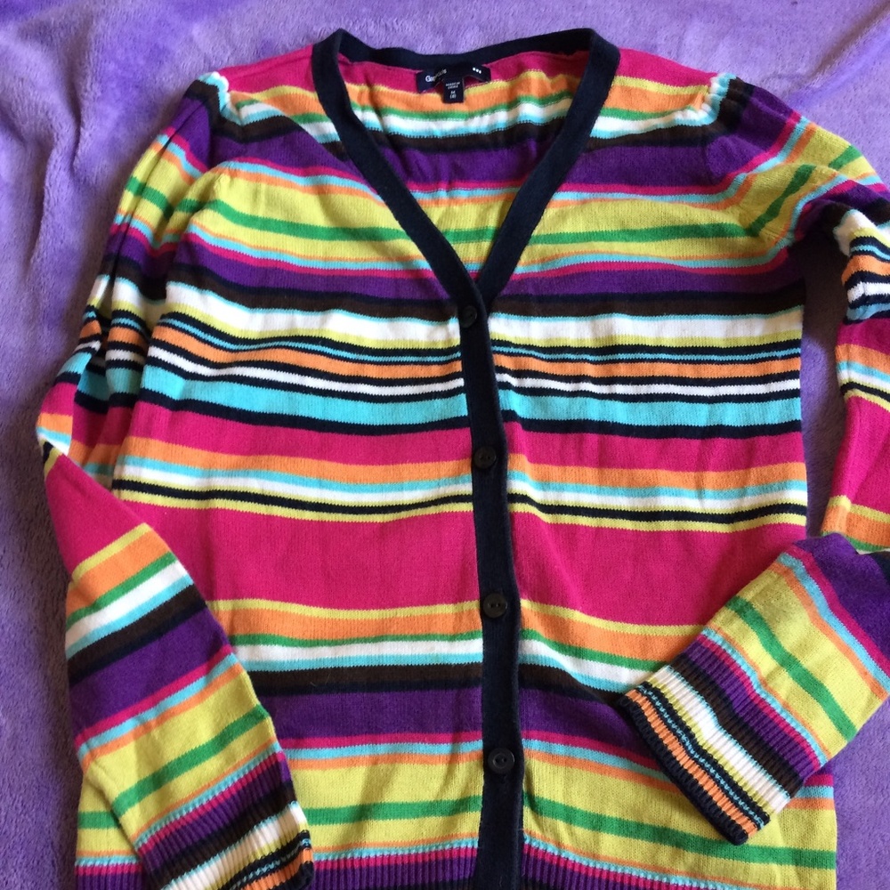 Girls Abbey Road collection Striped Cardigan